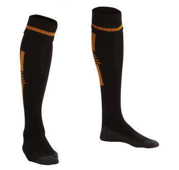 Club Socks - Black/Amber